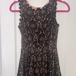 Juniors City Studio Black Lace Dress
